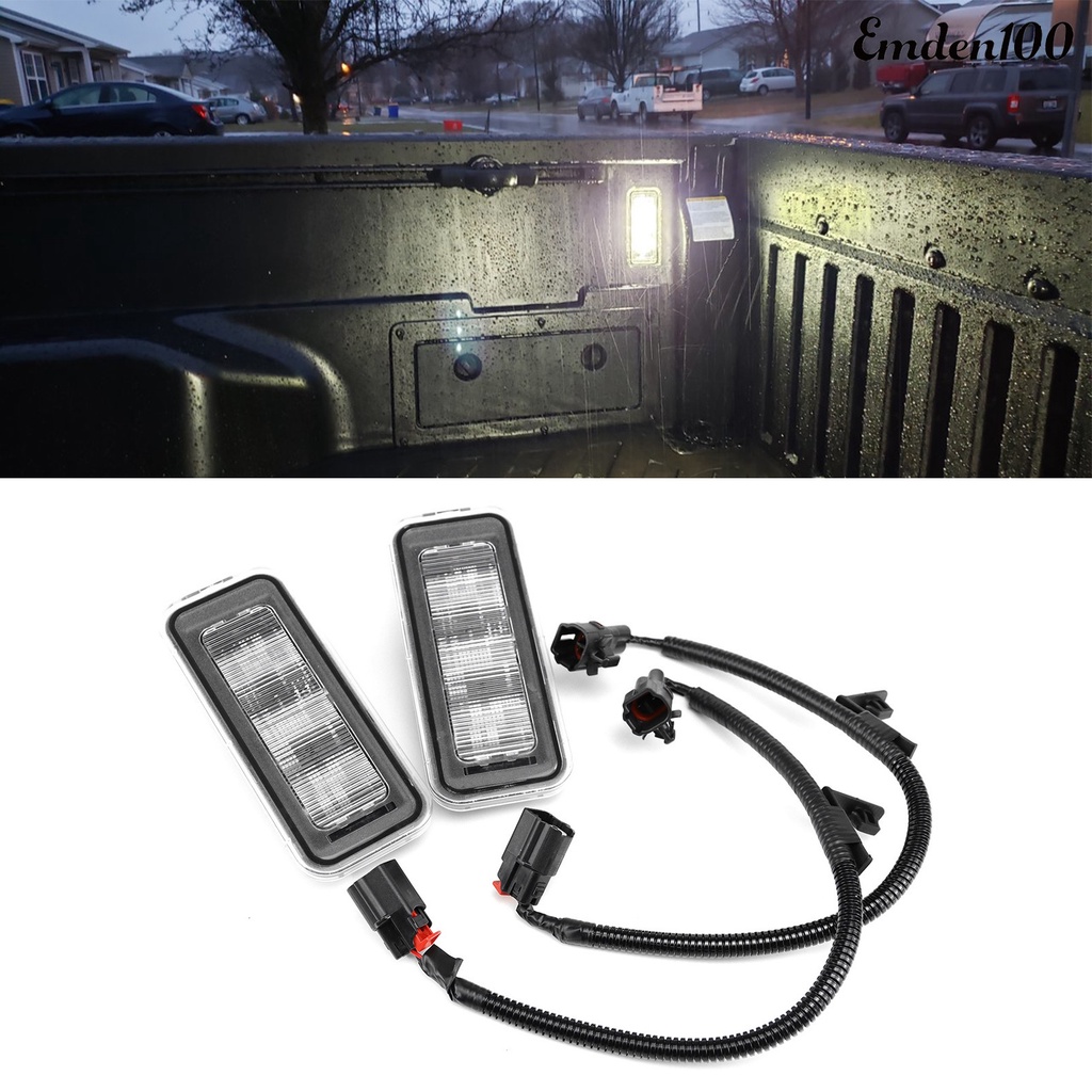 EMN 2Pcs PT85735200 Bed Light Kit Bright LED Truck Bed Lighting Kit