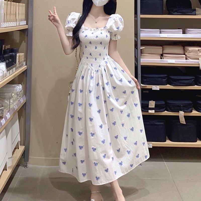 GORGLITTER Women's Floral Bow Tie Skater Mini Dress - Sleeveless Backless Summer Sundress