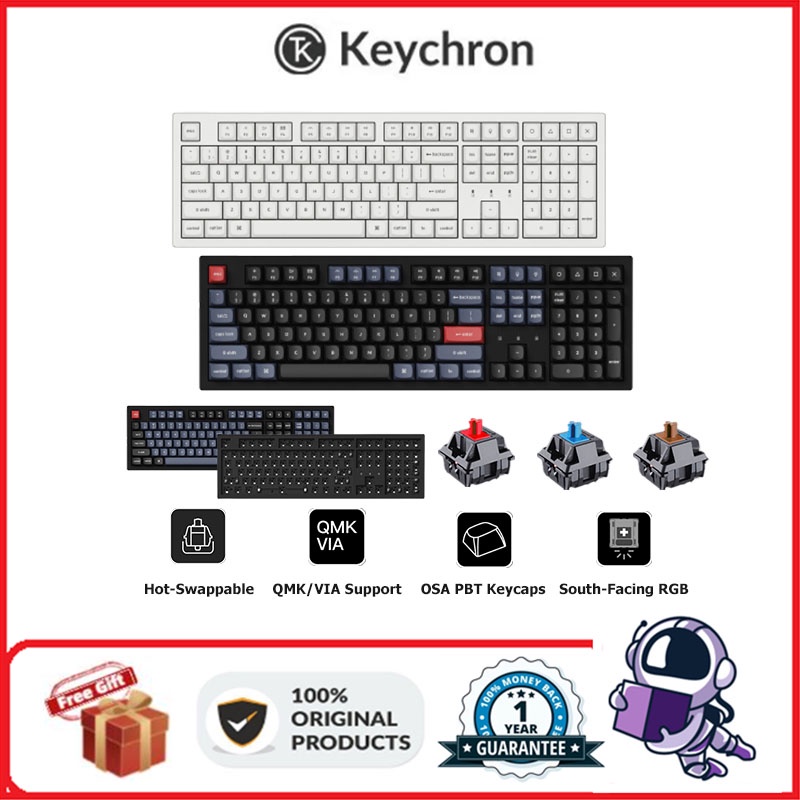 Keychron K10 Pro QMK/VIA Wireless Mechanical Keyboard | Shopee Philippines