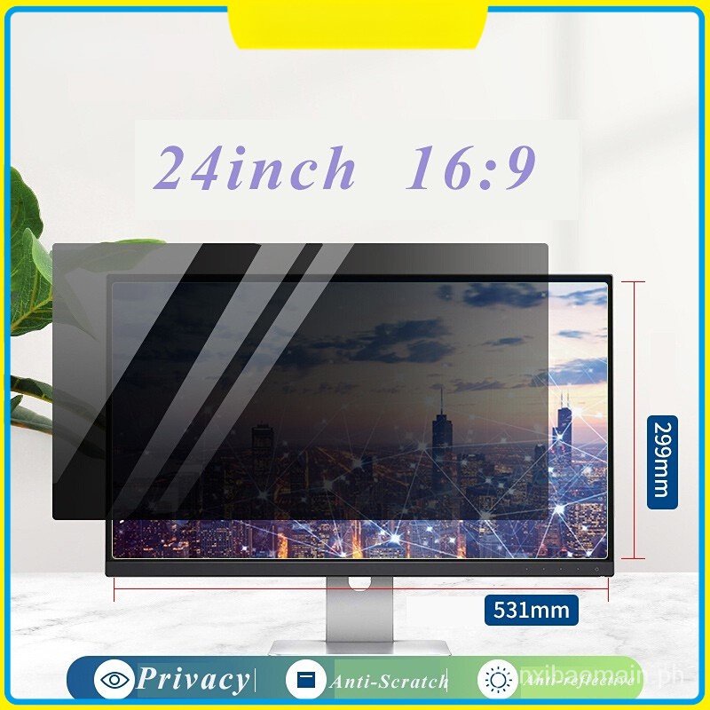 24 Inch Privacy Filter Screen Protective film for Widescreen 16:9 ...