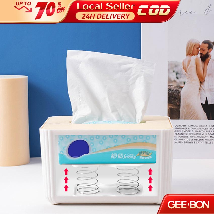 GEEBON Tissue Box Spring Holder Inside Tissue Box One Bottom Spring ...