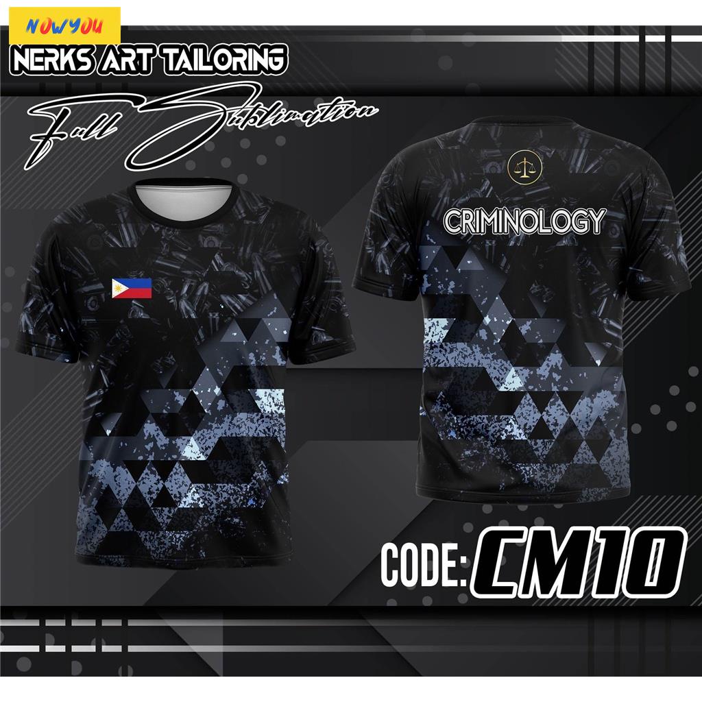 【FREE CUSTOM NAME】CRIMINOLOGY SECURITY BLACKFULL SUBLIMATION HIGH ...