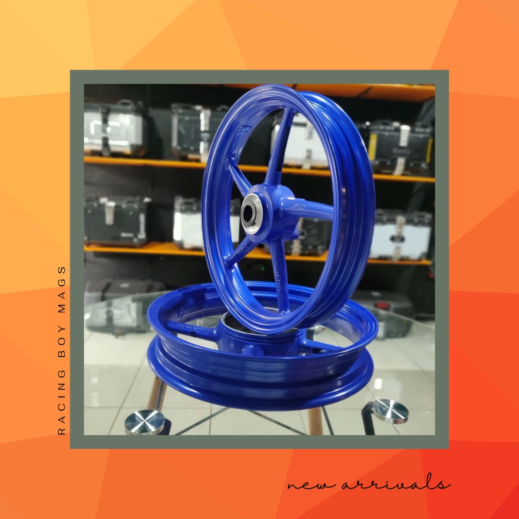 racing boy rb5 mags rims for yamaha mio 3 4 holes blue DER ARMOR ...