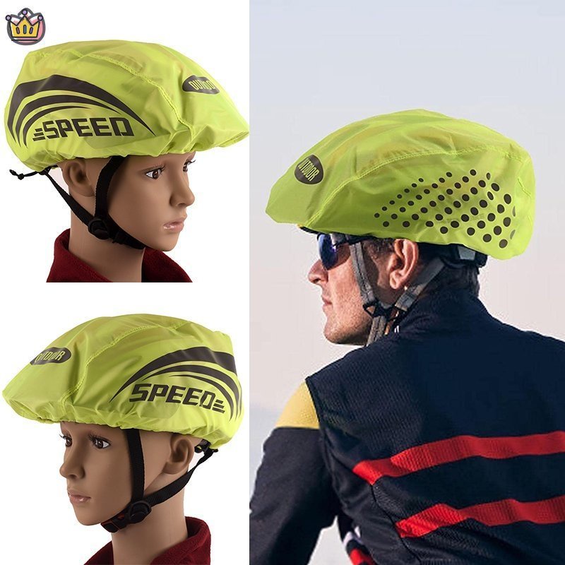 Bicycle Helmet Waterproof Cover With Reflective Strip Cycling MTB Road