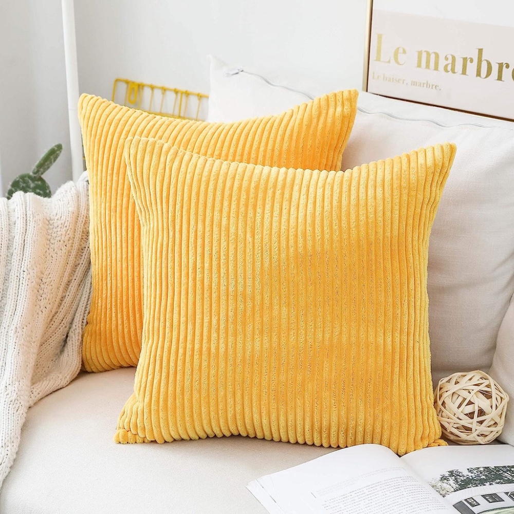 Mustard throw pillow covers hotsell