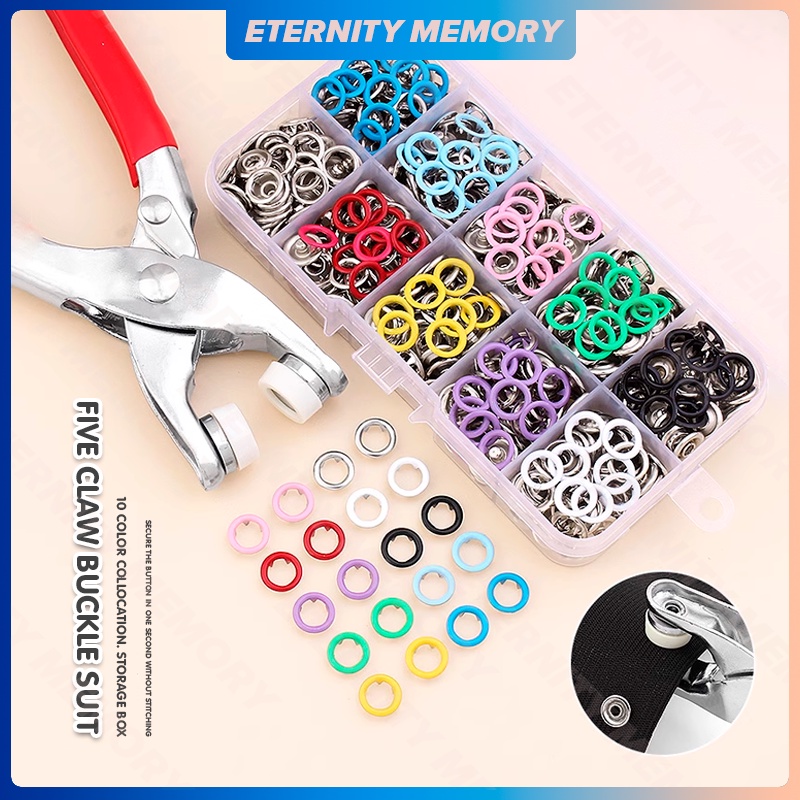Snap Pliers Automatic Grommet Eyelet Pliers Colorful Hollow FiveClaw