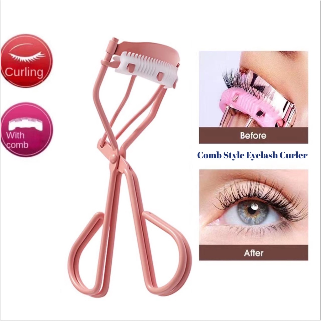 Hot Selling Eye Makeup Tools Portable Comb Style Eyelash Curler Curl