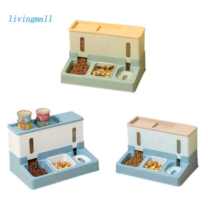 LIVI Pet Automatic Feeder + Waterer Cat Container Bowl AntiLeak WaterFountain 3 in 1 Pet Large