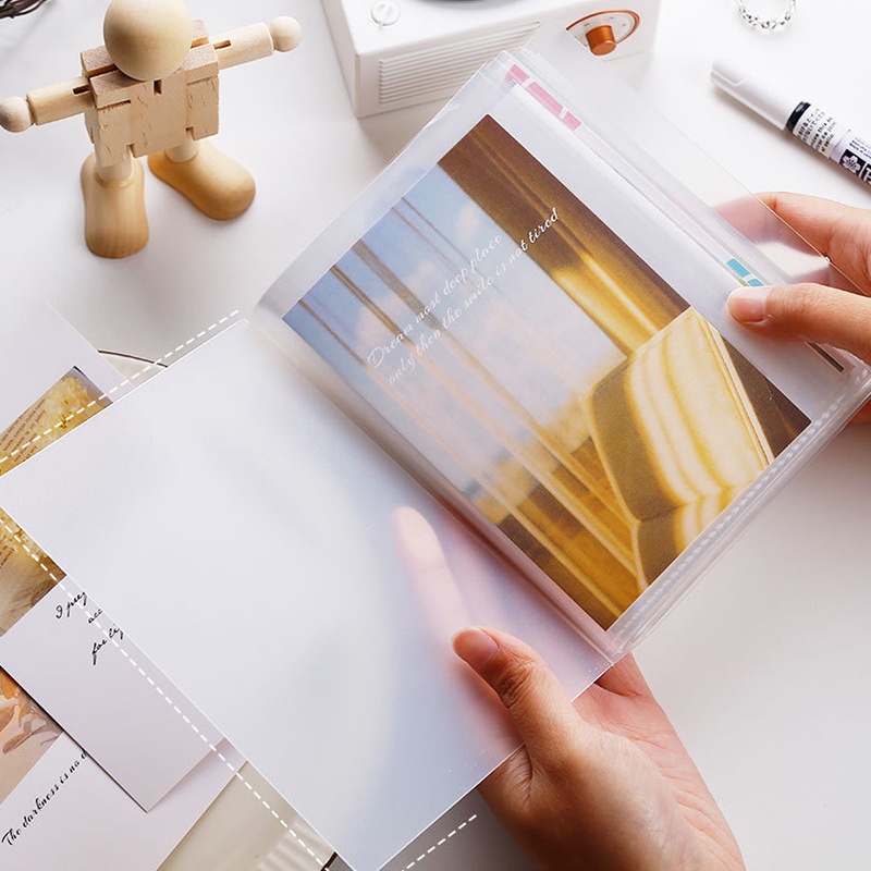40 Sheets A6 Large Capacity Photo Albums Frosted Transparent Waterproof ...