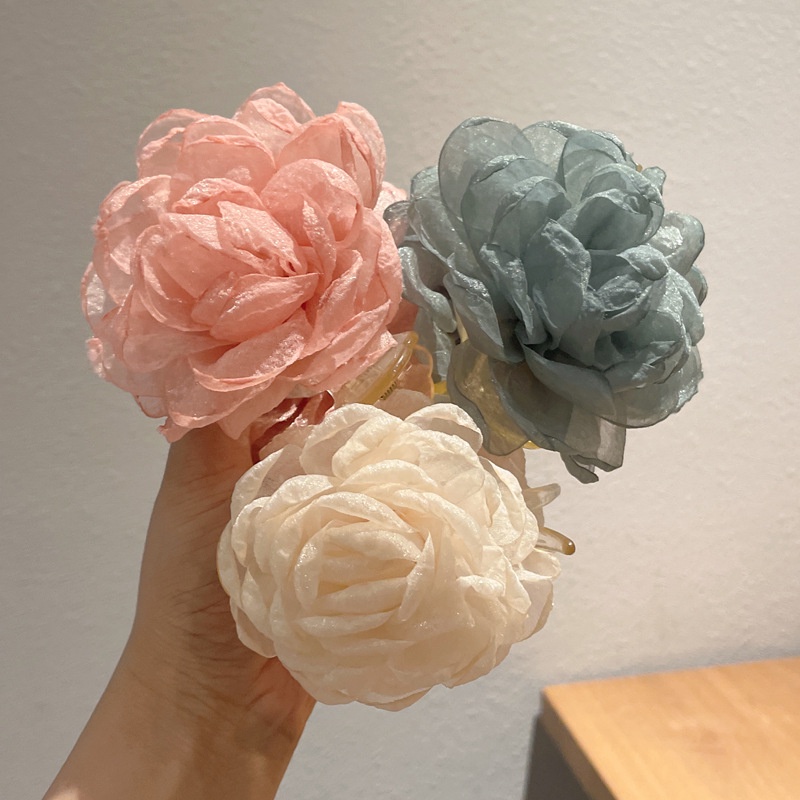 New summer Korean Style Meatball hair clip back head spoon shark clip