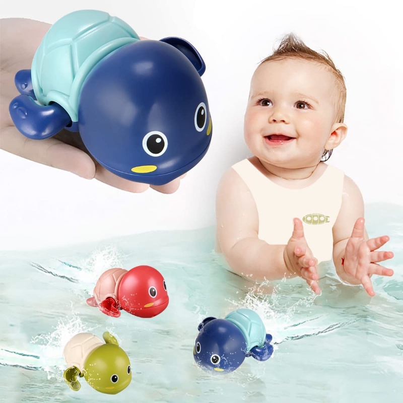 Baby Bath Toys Bathing Cute Swimming Turtle Whale Pool Beach Classic