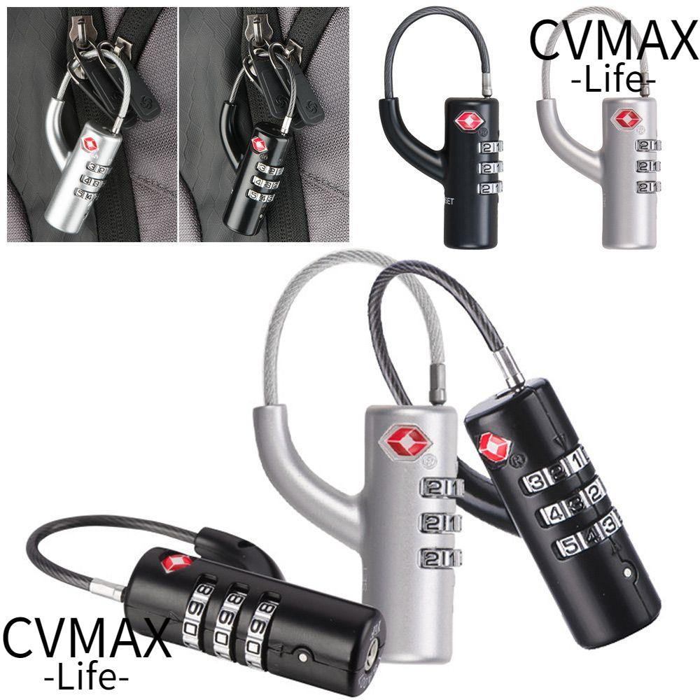 CVMAX TSA Customs Lock Anti-Theft Small Padlock Cable Luggage Lock ...