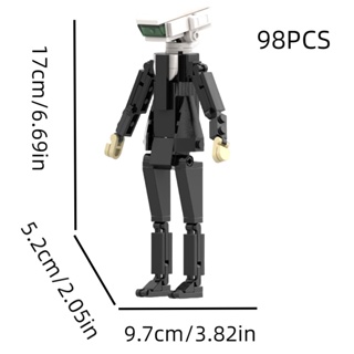 MOC1323 380PCS Skibidi Toilet Brick G-man Toilet Man Character Action  Figure Building Block Toy For Children Kid Creative Gifts
