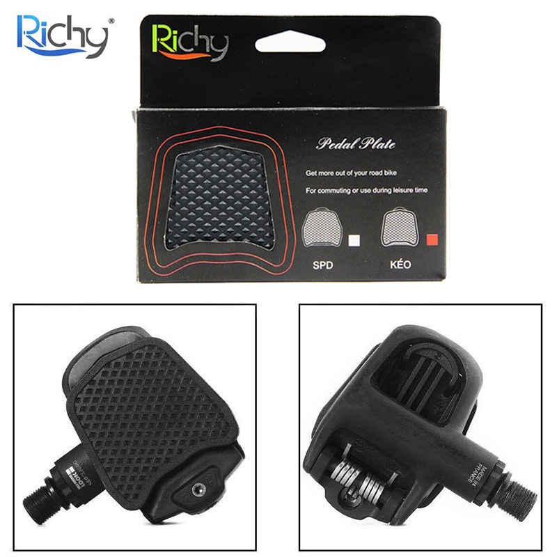 RICHY SPDSL Pedal Converter Road Bike Pedals Cover LOOK KEO Selflock