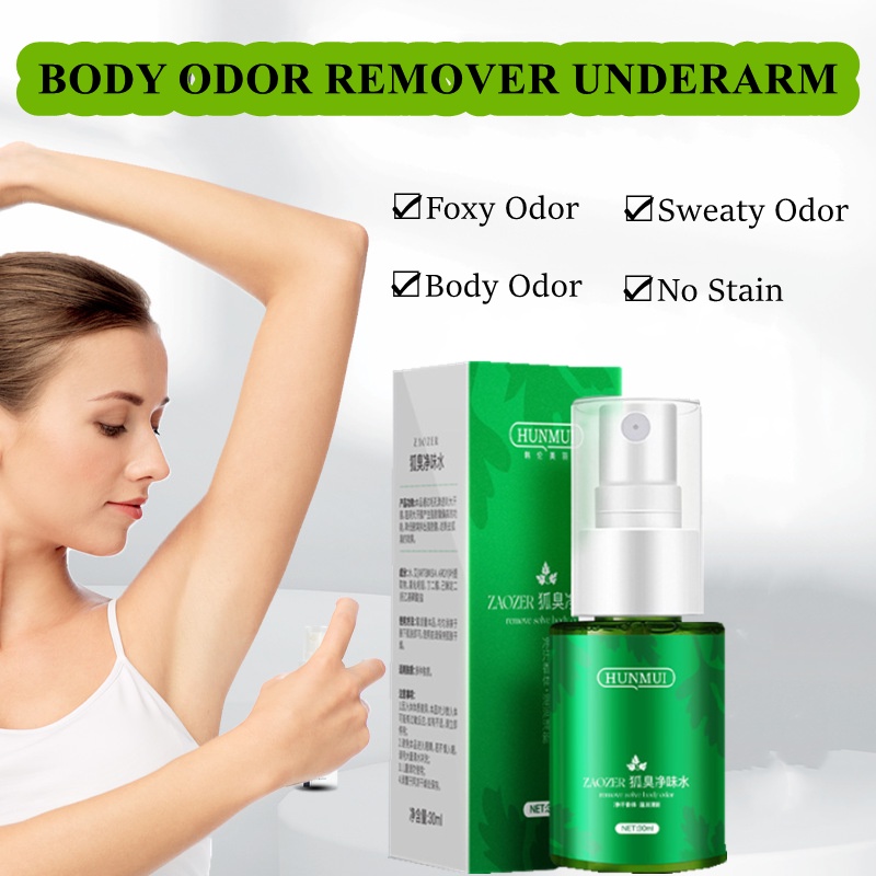 HUNMUI Body Odor Remover Underarm Odor Dew Spray Long Lasting