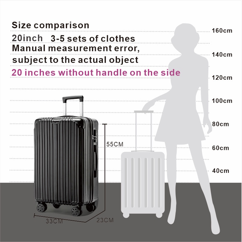 Size of 24 inch luggage clearance