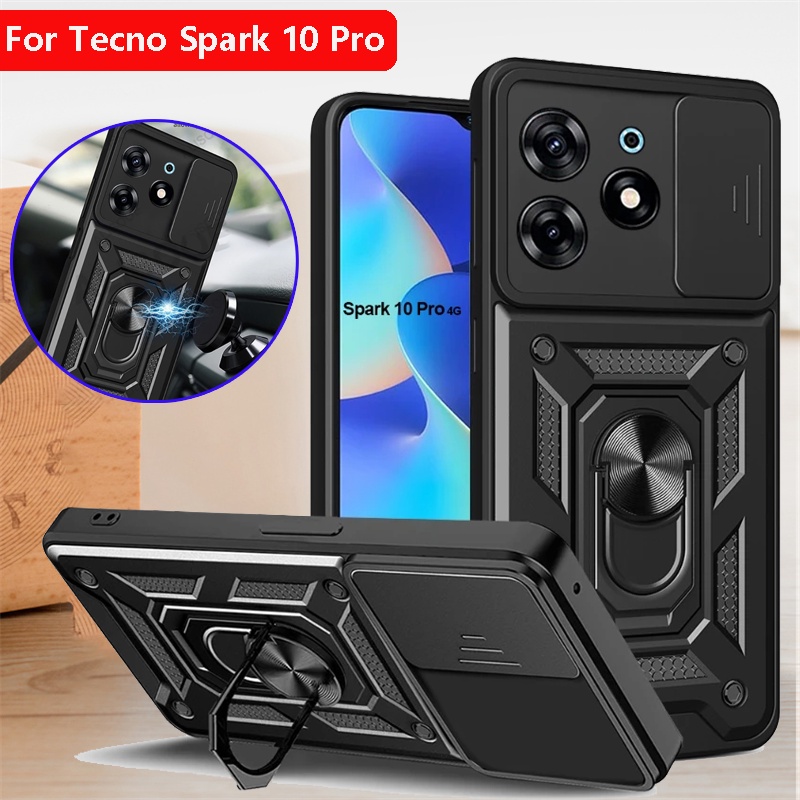 Camera Slide Lens Protection Casing For Tecno Spark 10 Pro 2023 Car ...