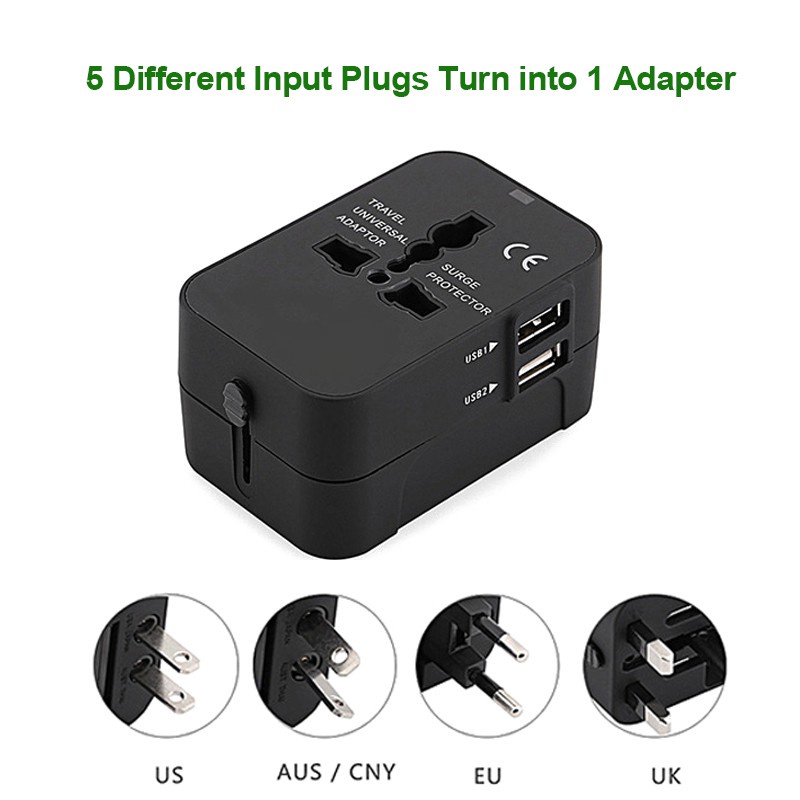 Smart Travel Charger Adapter Fast Charging Plug Socket Converter ...