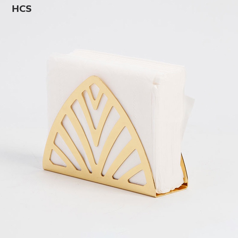 HCS Gold-plated square stainless steel napkin holder, towel holder ...