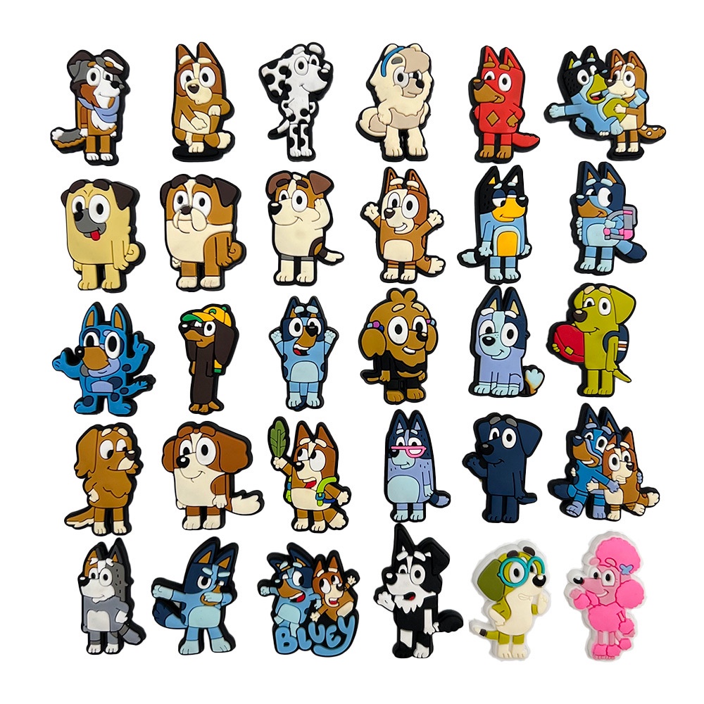 Dog Jibbitz for croc Cartoon Bluey Shoe Charms Cute Animal Jibits Charm ...