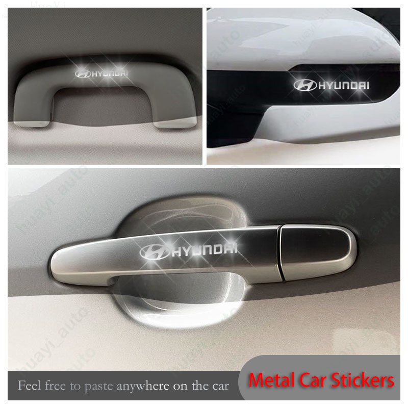 Metal Car Sticker Badge Decoration Highend Distinguished for Hyundai Hb20 Tucson I30 Avante