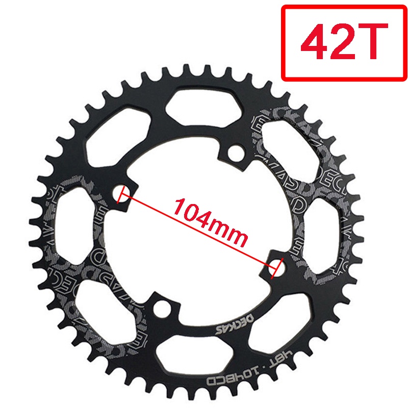 DECKAS 44T Chainring 104bcd MTB Chain Ring 42t 40/46/48/50/52T Narrow ...