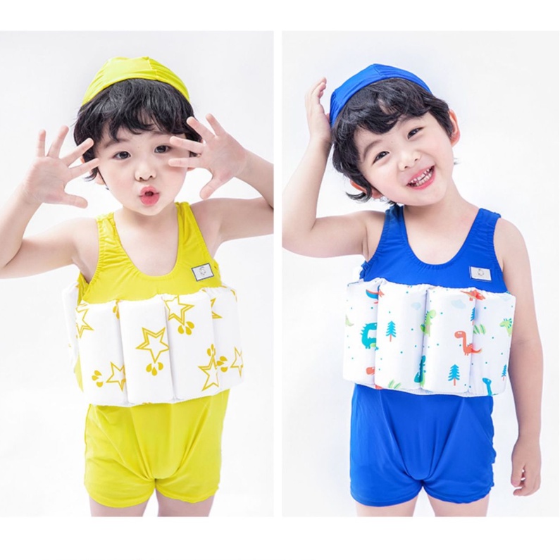 Baby Boy Swimsuit Toddlers Swimwear kids Bathing Suit with cap Shopee