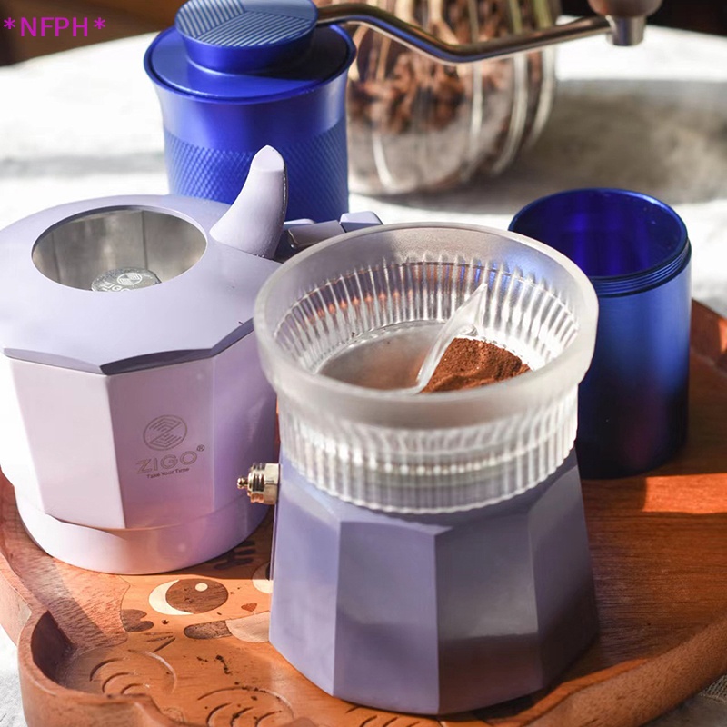CKFR Coffee Tamper for Moka Pot Rotary Powder Dosing Ring Coffee
