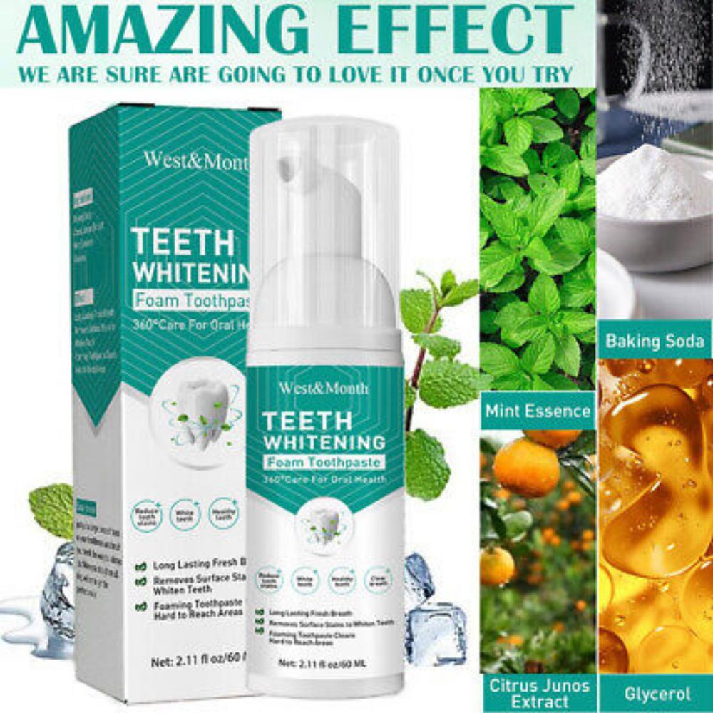 ORIGINAL West & Month Whitening Toothpaste Protect Gums Prevent Tooth