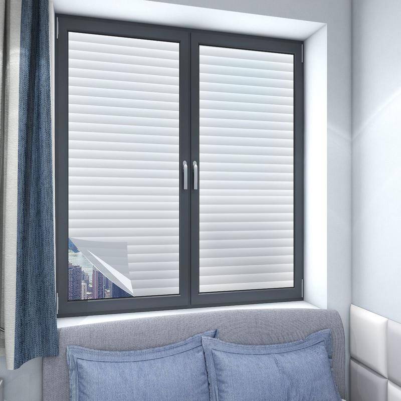 Electrostatic Window Anti Peeping Film Imitation Louver Frosted Non ...