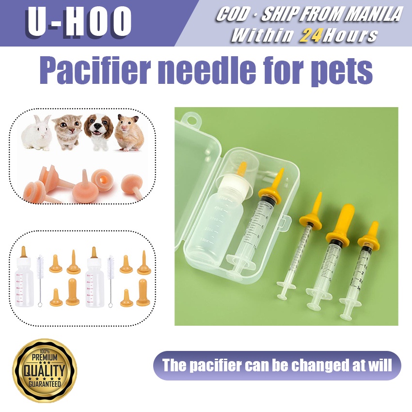 Puppy Milk Feeder PUPPY KNOW 5 Pack Pet Feeding Nipple Kitten Syringe For Feeding