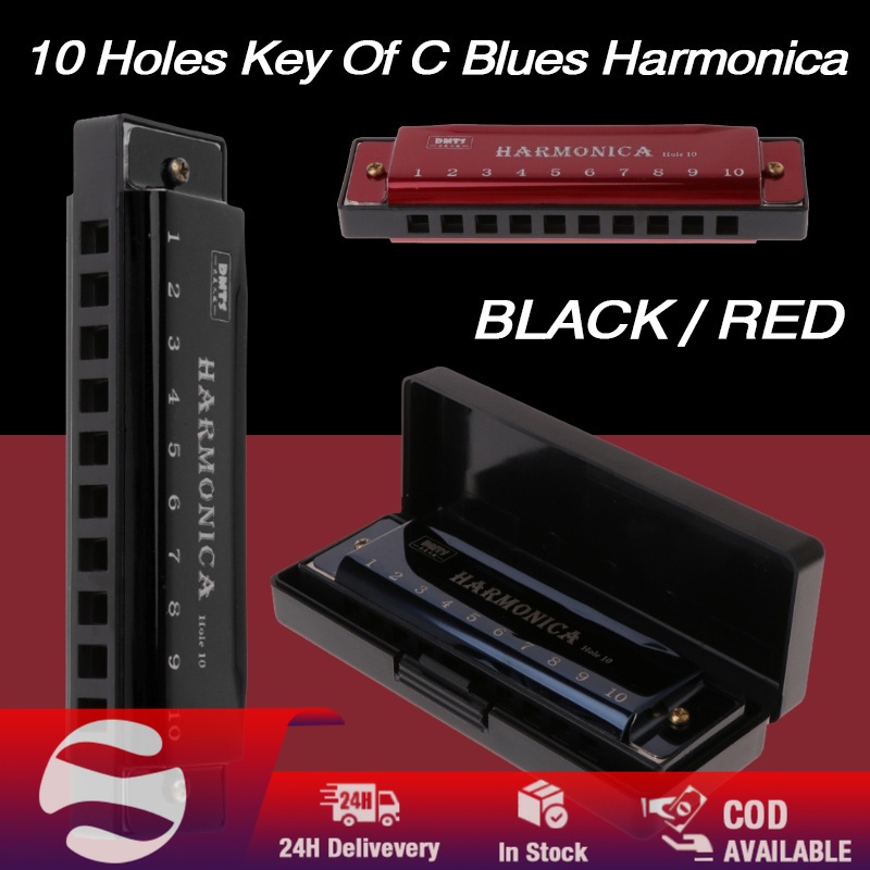 10 Hole Harmonica Mouth Organ Puzzle Musical Instrument Beginner