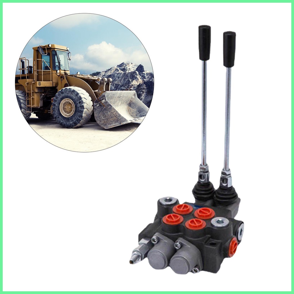 Distributeur Hydraulique Manuel 4 Voies P40 - Débit 60 L/min, Pression Max 250 Bars, Raccords 1/2" BSPP