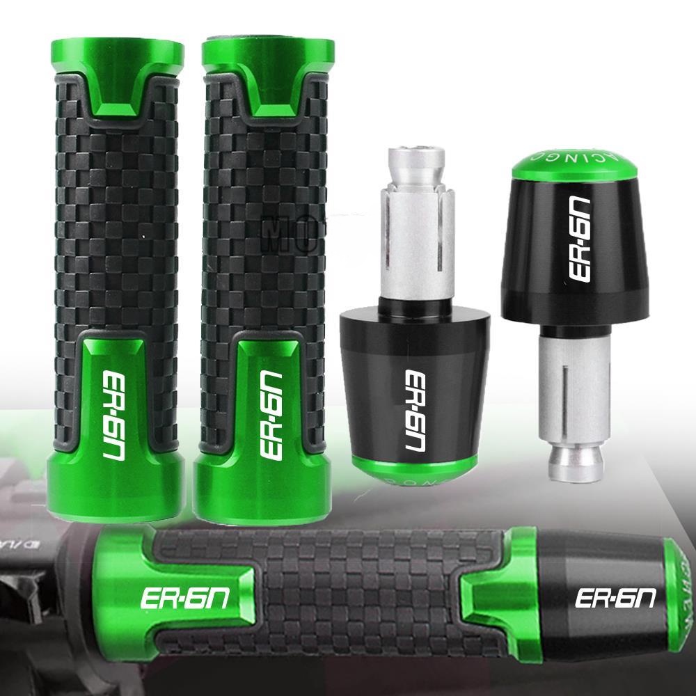CNC 7/8'' 22mm Handlebar Handles Grips Ends For KAWASAKI NINJA650R ER6N ...