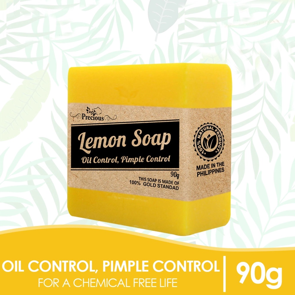 A&S Organic Lemon Soap for Vitamin C for Skin Damage and Oily Skin