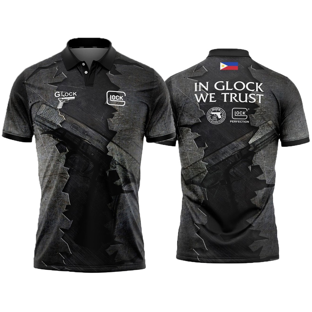 Glock Full Sublimation Polo Shirt Excellent Quality Full Sublimation