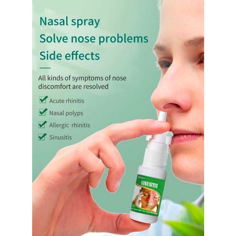 SINUSITIS SPRAY-Relieve facial pain, fever, headache- No more sore ...