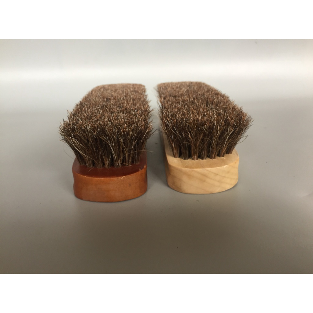 Solid wood pure horse hair shoes brush wooden handle horse hair brush ...