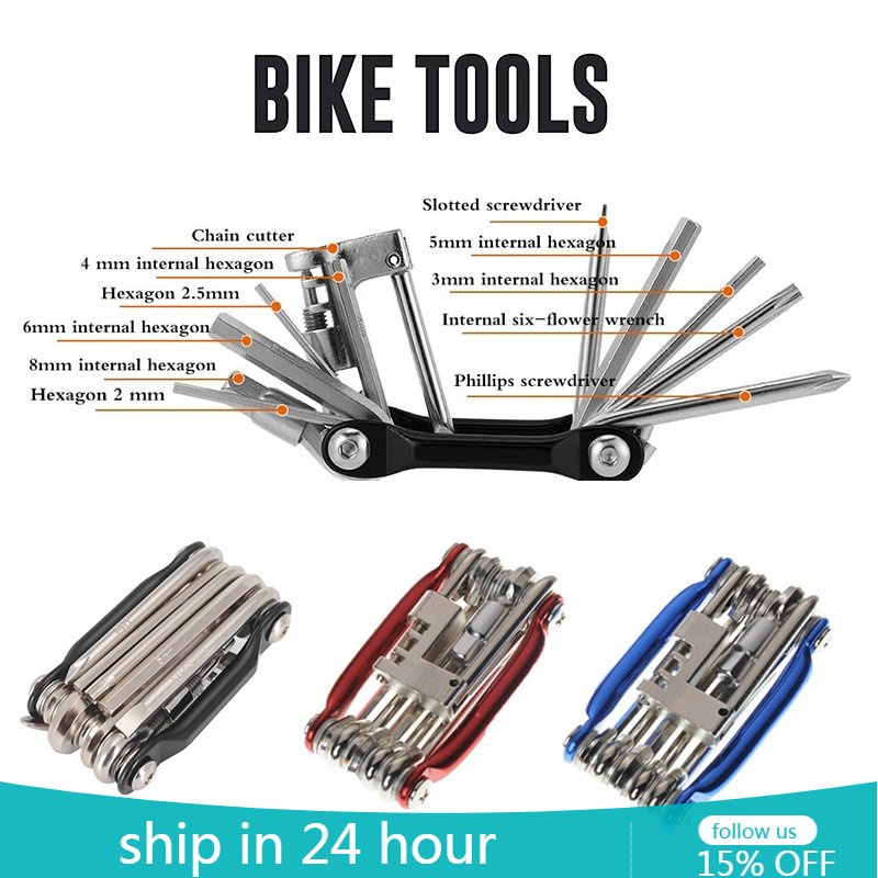 11 in 1 Bicycle Tools Set Portable MTB Bike Repair Tools Kits MTB