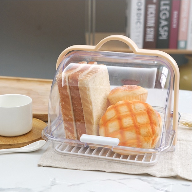 Acrylic Bread Box Airtight Cake Fresh Keeper Food Storage Container