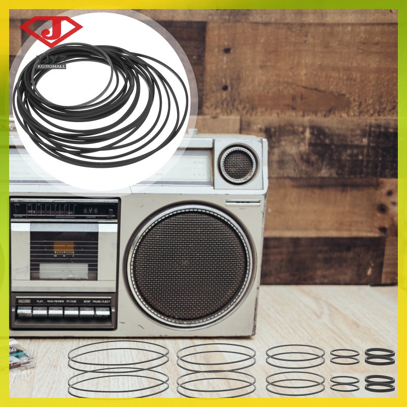 Tape Recorder Belt 50 Pcs Cassette Belts CD Turntable Deck Repair Music