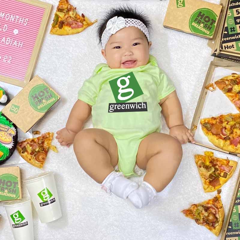 Haginbaby Food Theme Greenwich Pizza Baby Onesie Newborn Baby