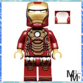 Iron Man Mark 42 Armor Plain White Head LEGO Super Heroes