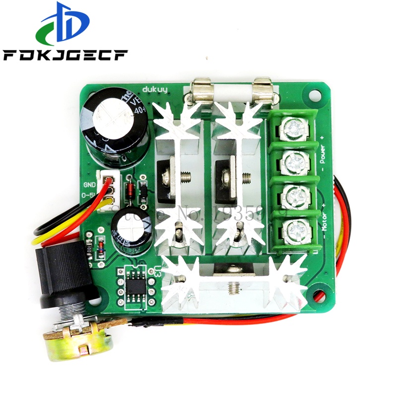 DC 6V-90V 15A DC Motor Speed Controller Stepless Speed Regulation Pulse ...