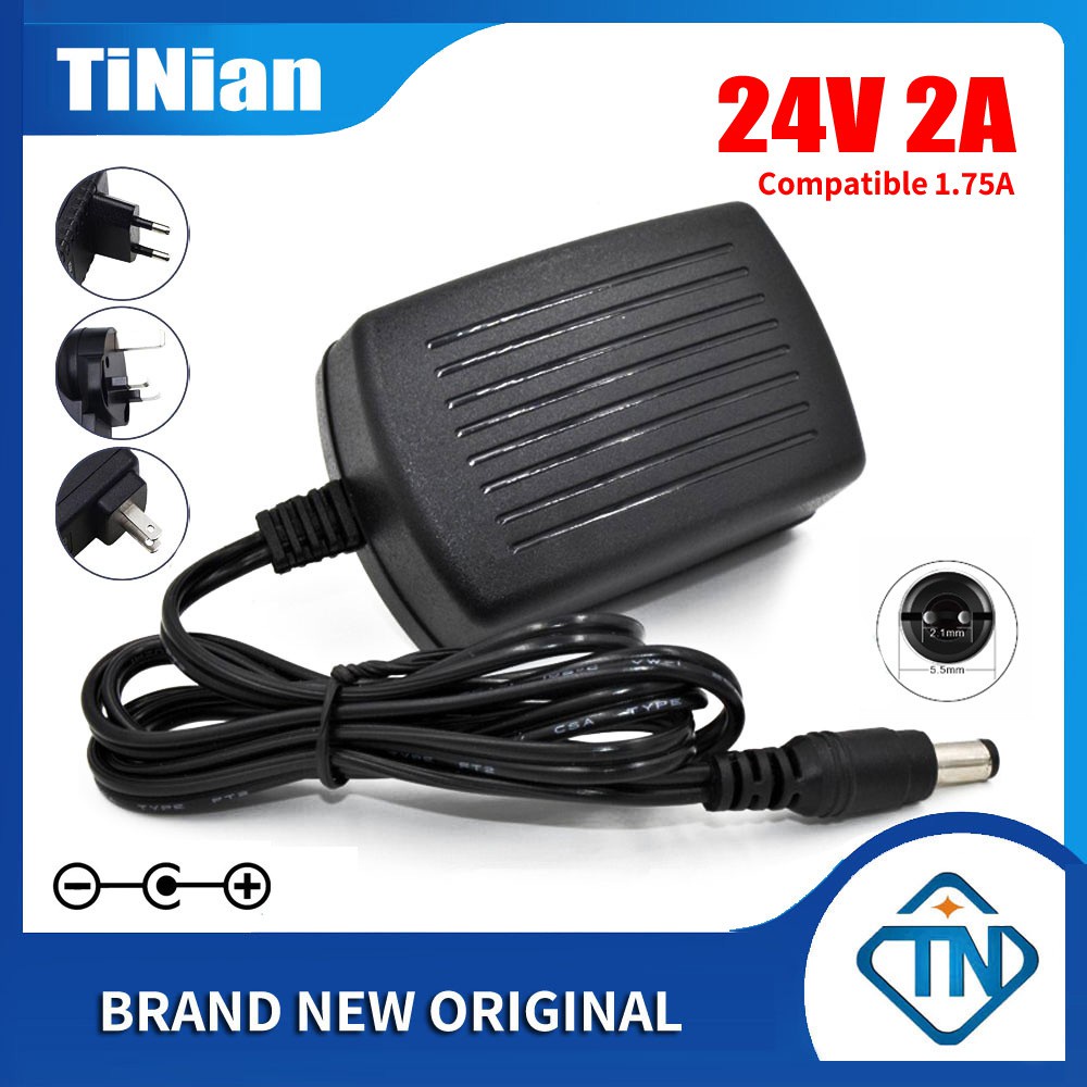 24V 2A Compatible 1.75A AC/DC Adapter for DYMO LabelWriter 450 Twin ...