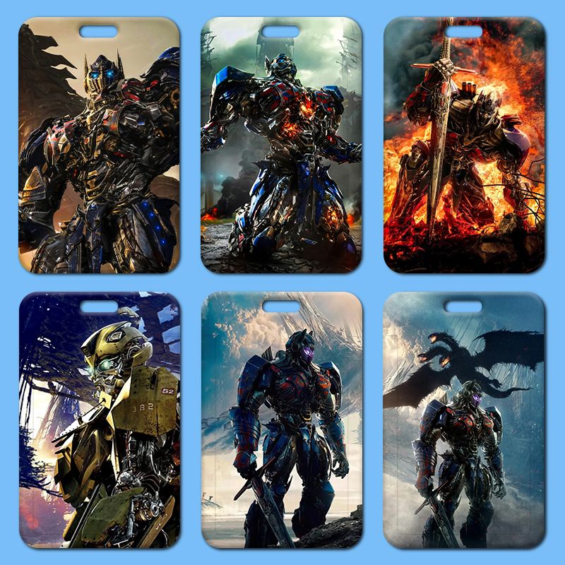 Anime Cartoon Transformers DIY Student School Campus ID Card Hard Cover ...