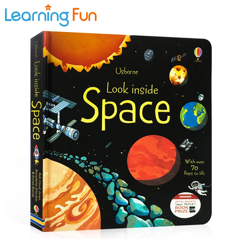 Usborne Look Inside Space Educational English 3D Picture Books for Kids