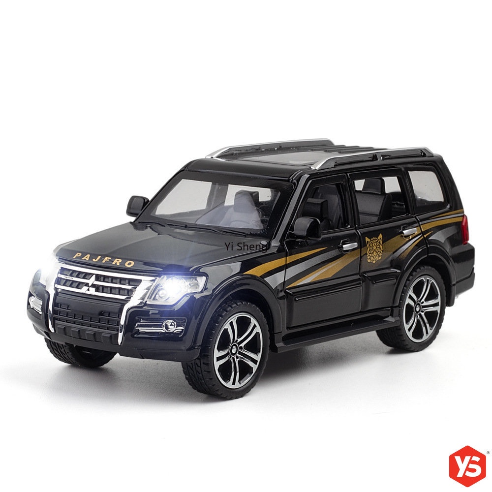 1:32 Scale Mitsubishi Pajero SUV Diecast Toy Car Model With Lights ...