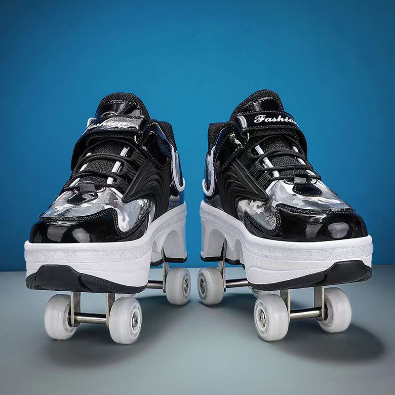 New 2023 Deformation Shoes New Four-wheel Riot Shoes Riot Roller Skates ...