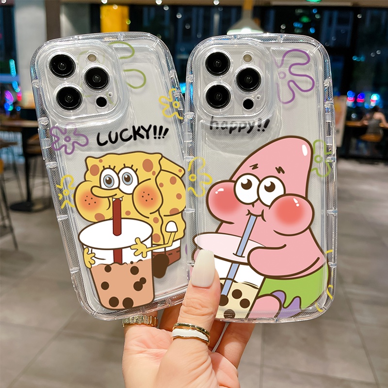 Little Fresh SpongeBob SquarePants Transparent Phone Case Redmi Note 10 ...